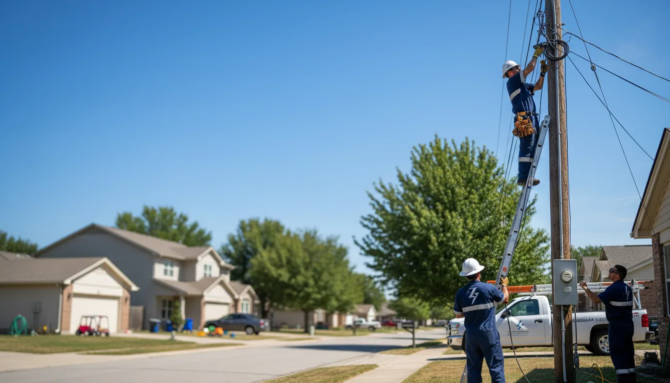 Residential electrician providing installation services in Peterson, IA